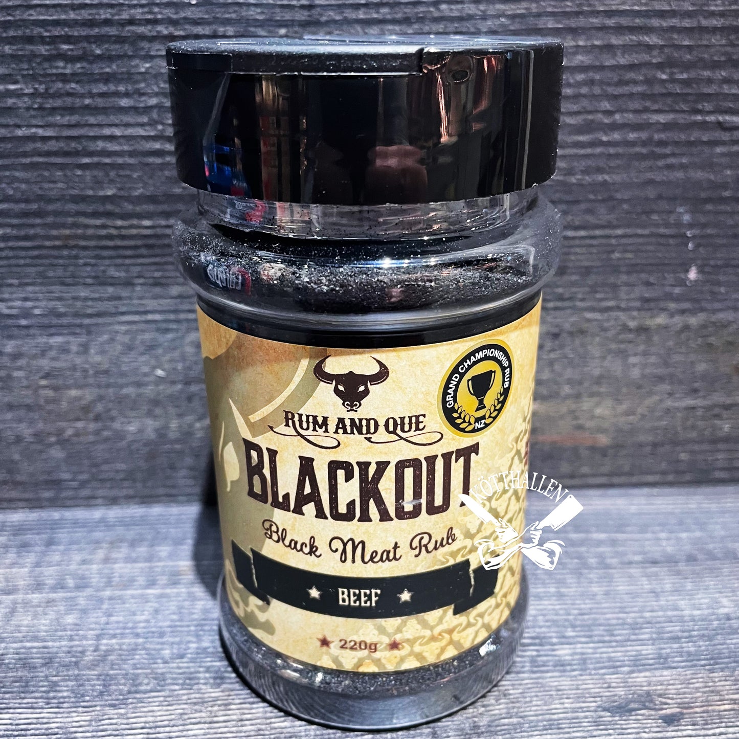 BLACKOUT RUB, RUM AND QUE