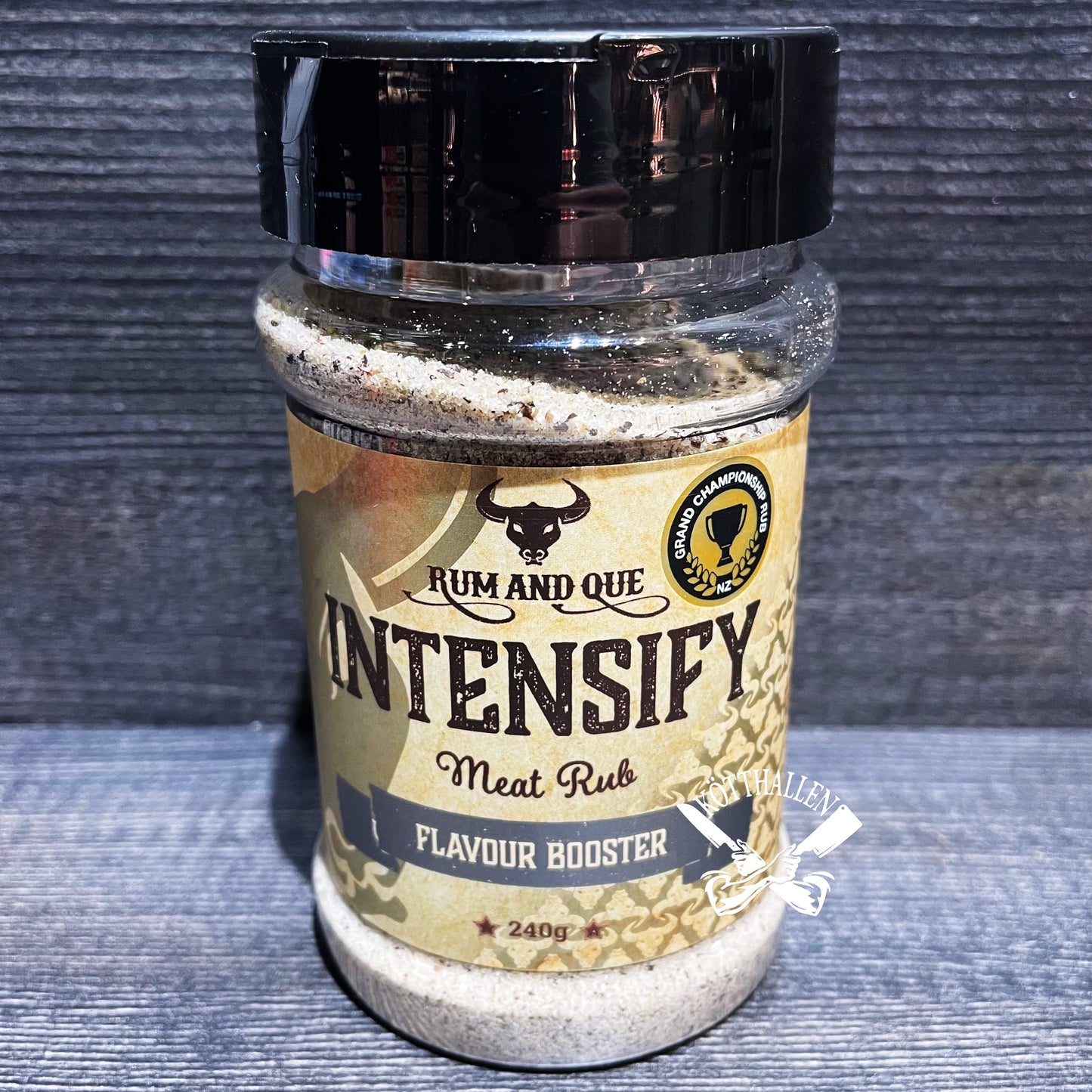 INTENSIFY RUB, RUM AND QUE