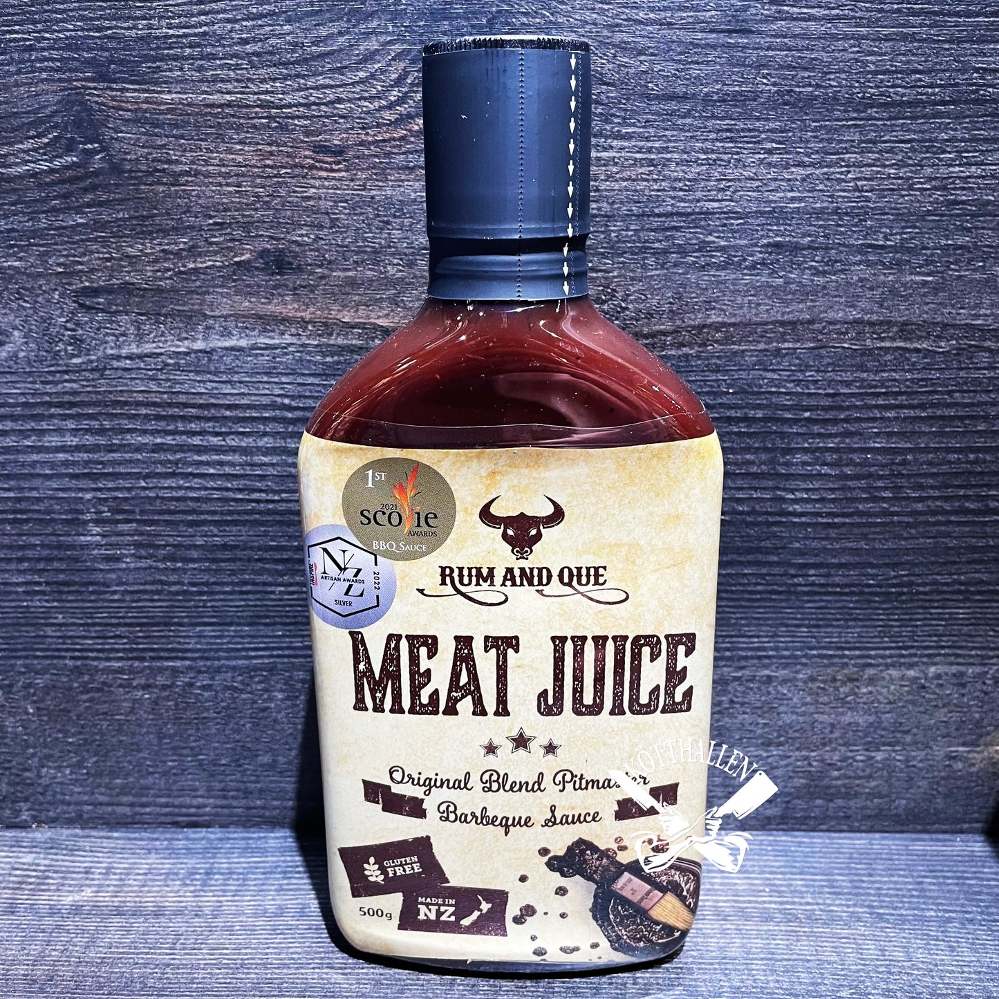 MEAT JUICE BBQ-SAUCE, RUM AND QUE