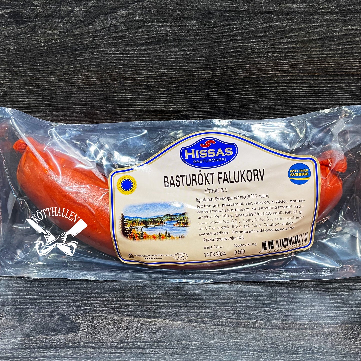 BASTURÖKT FALUKORV, HISSAS