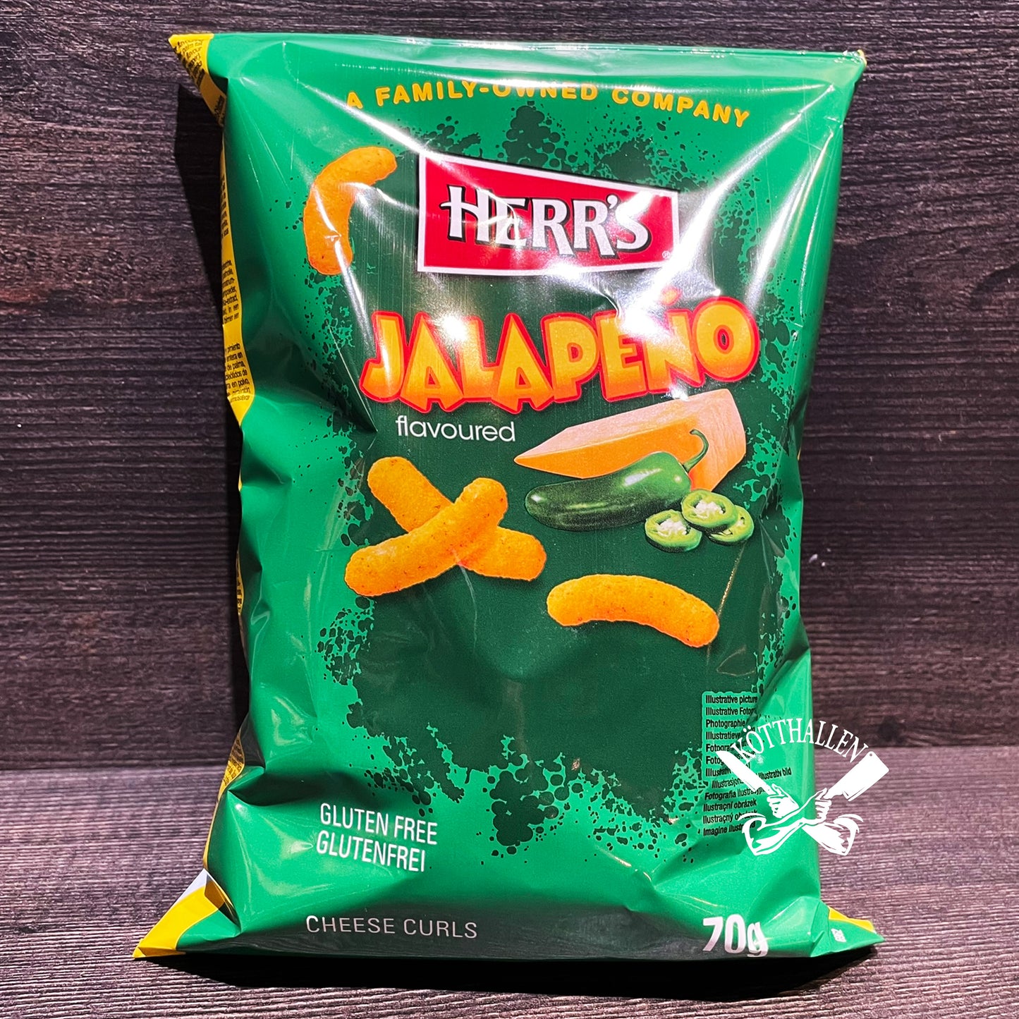 JALAPENO CHEESE CURLS, HERR'S