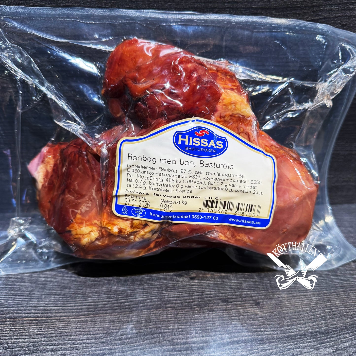 BASTURÖKT RENBOG MED BEN, VÄRMLAND