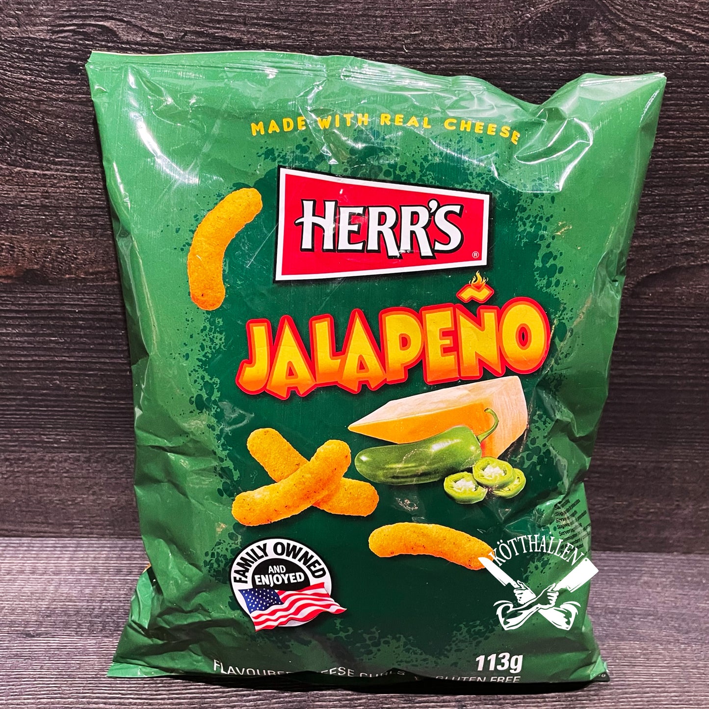 JALAPENO CHEESE CURLS, HERR'S