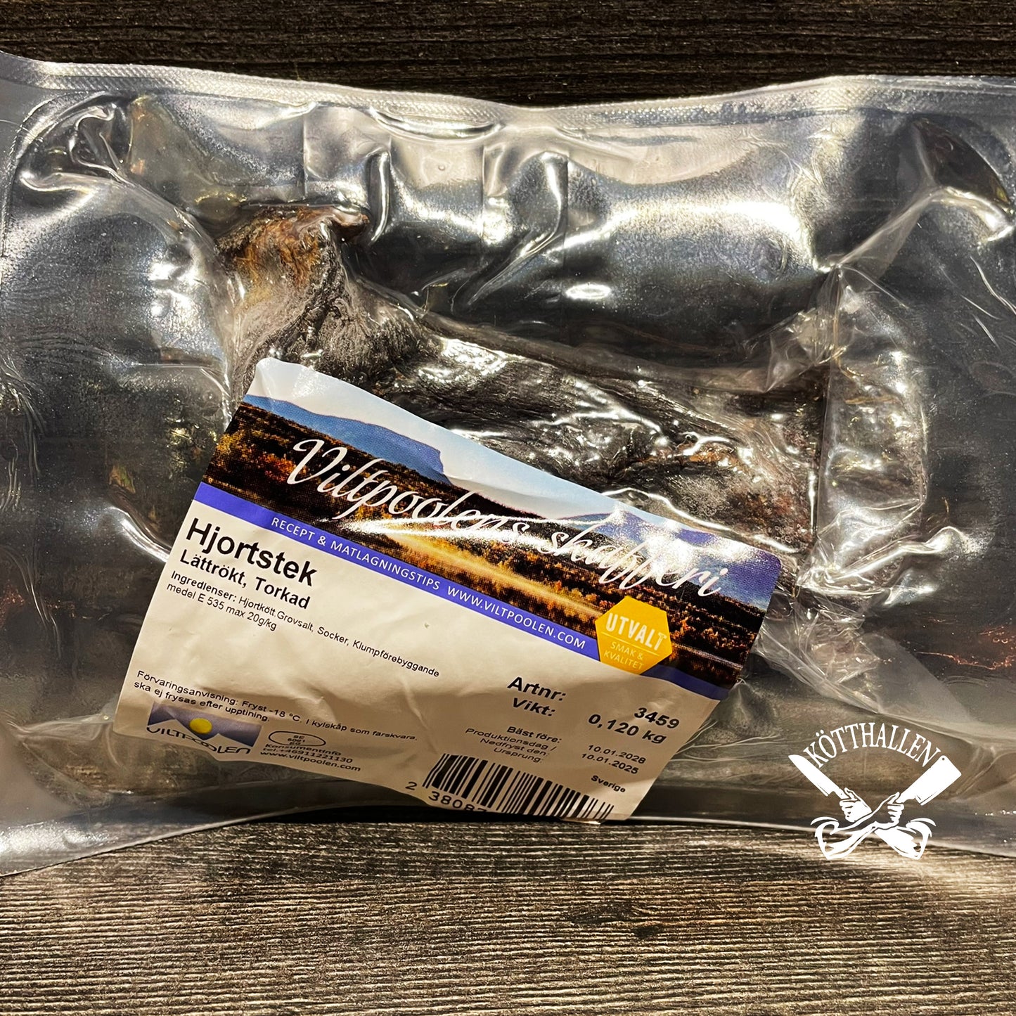 LUFTTORKAD HJORTSTEK, VILTPOOLEN