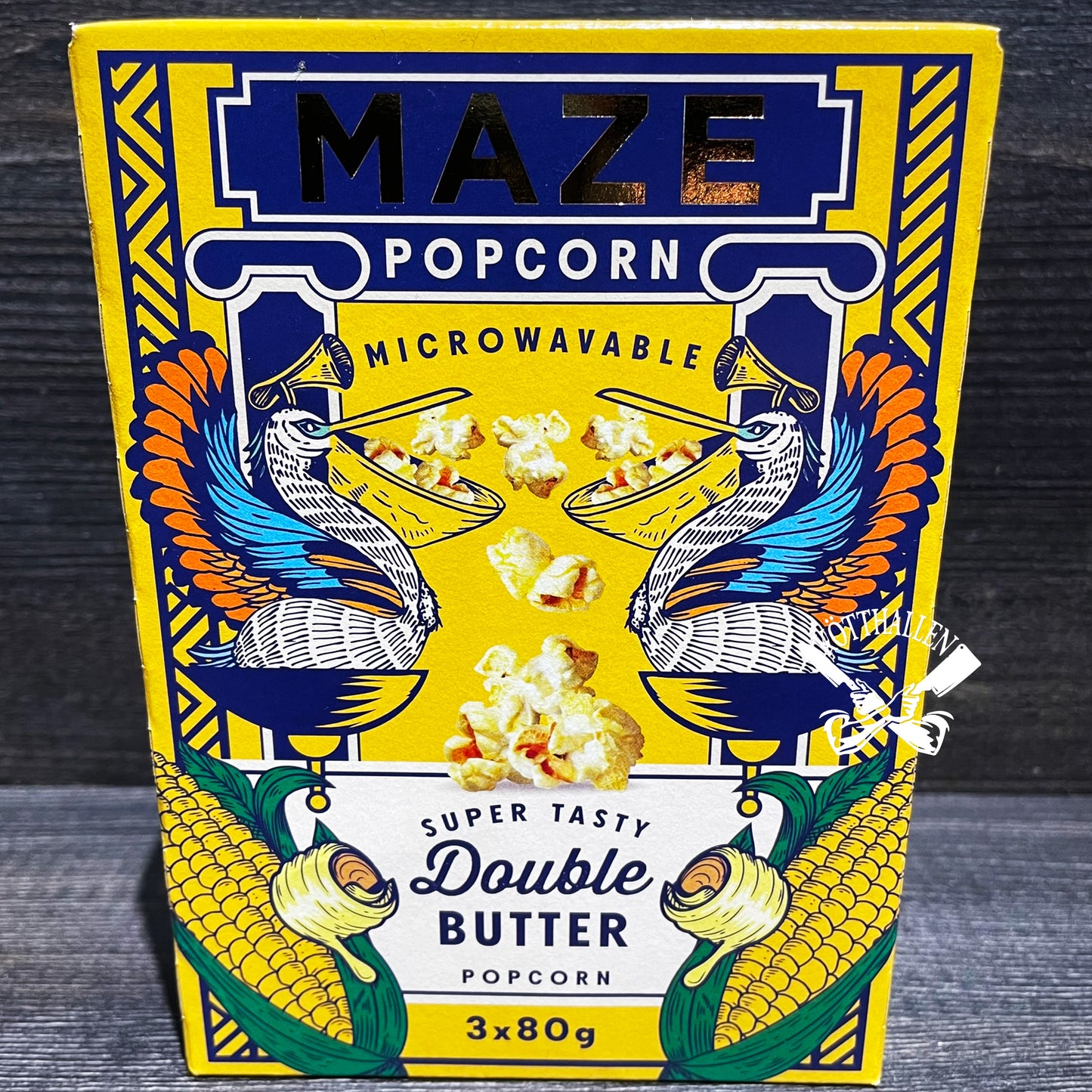 DOUBLE BUTTER POPCORN, MAZE