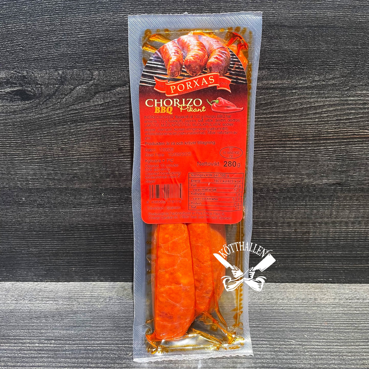 CHORIZO BBQ PICCANTE, PORXAS