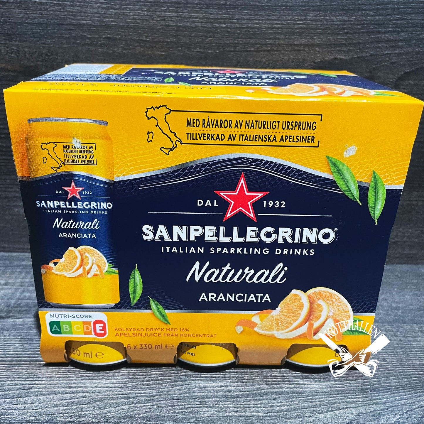 SAN PELLEGRINO ARANCIATA, 6-PACK