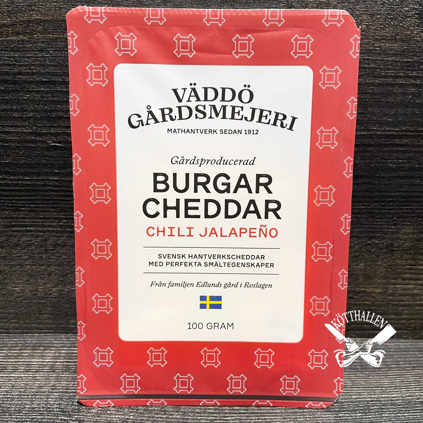 BURGARCHEDDAR CHILI JALAPENO, VÄDDÖ GÅRDSMEJERI