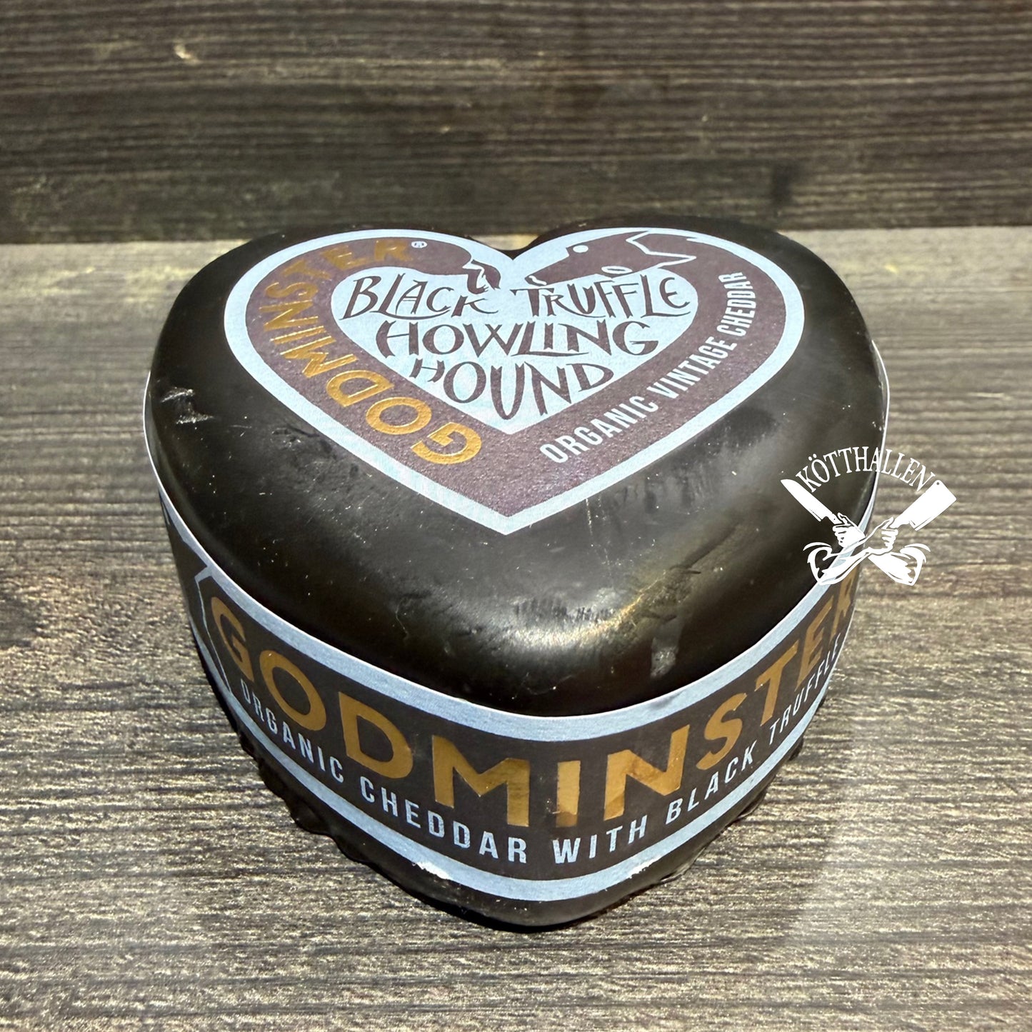 ORGANIC CHEDDAR WITH BLACK TRUFFLE, GODMINSTER