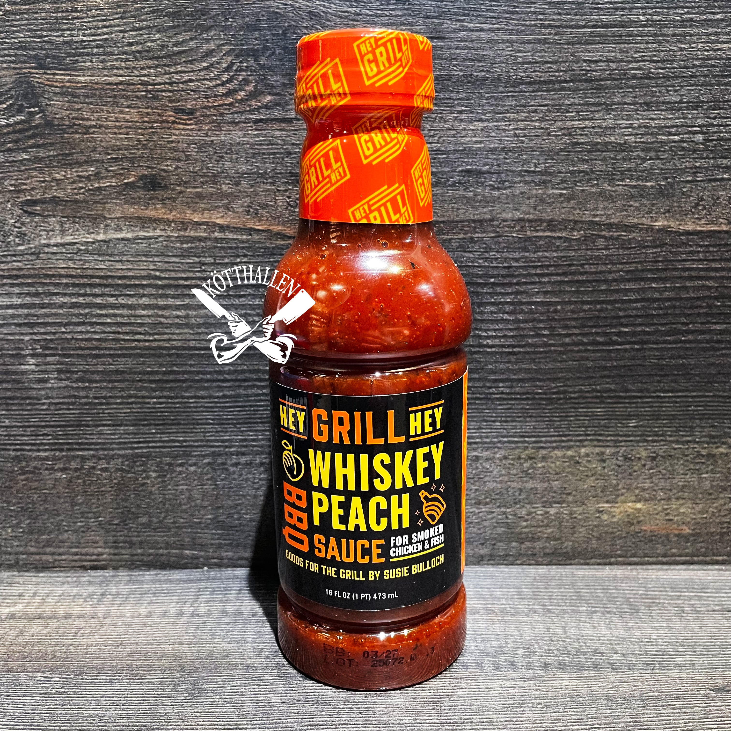 WHISKEY & PEACH BBQ-SAUCE, HEY GRILL