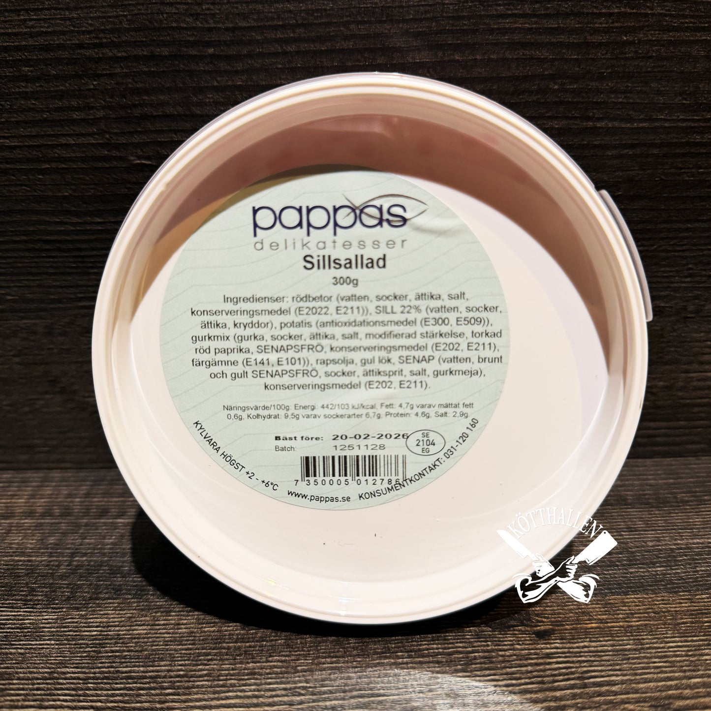 SILLSALLAD, PAPPAS DELIKATESSER