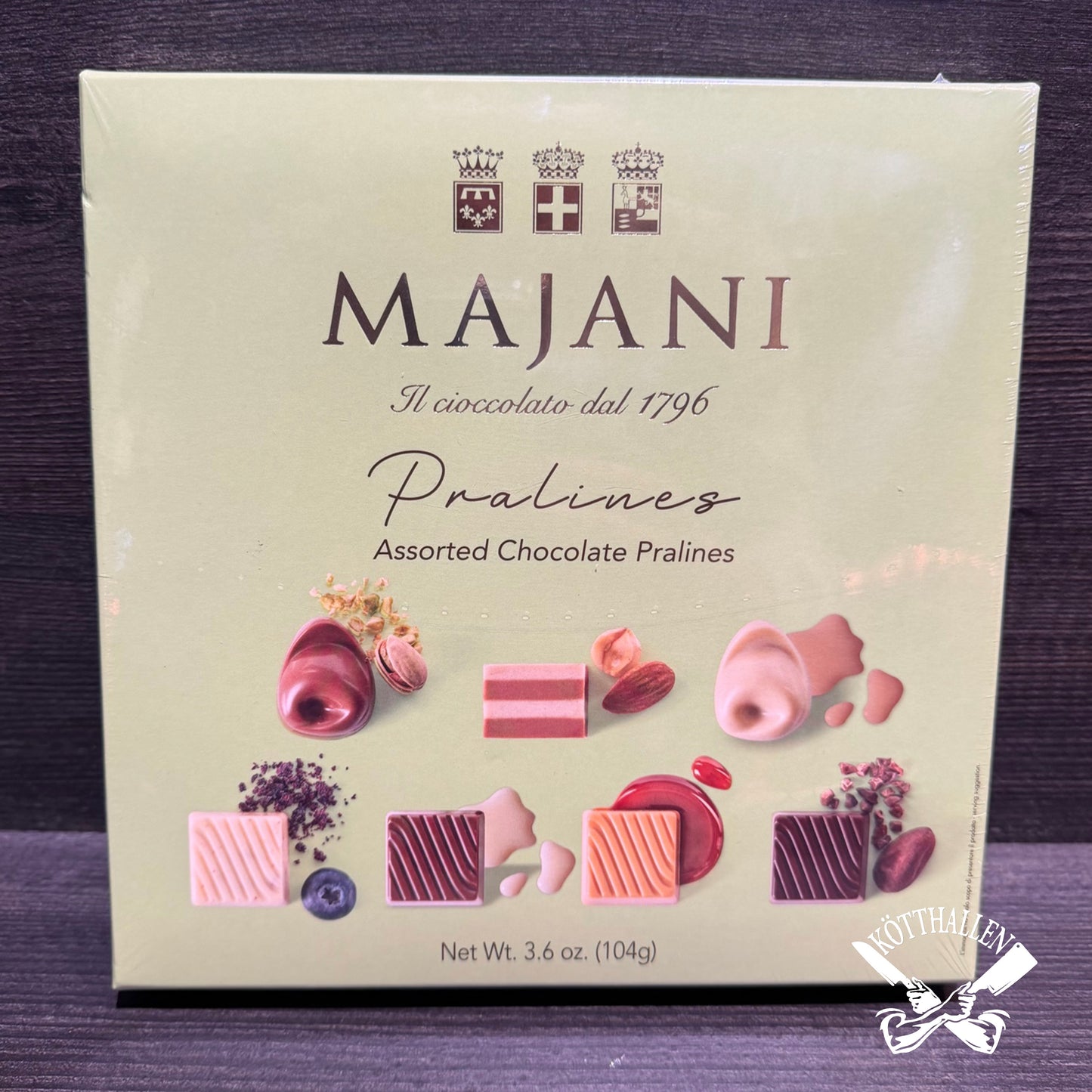 ASSORTED CHOCOLATE PRALINES, MAJANI