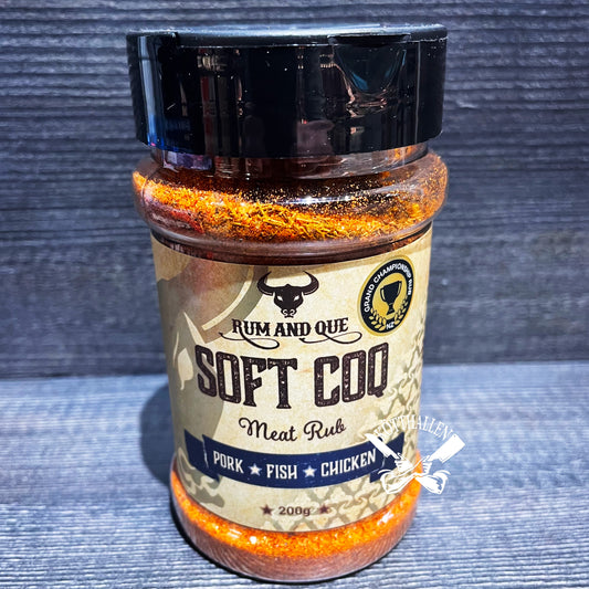 SOFT COQ RUB, RUM AND QUE