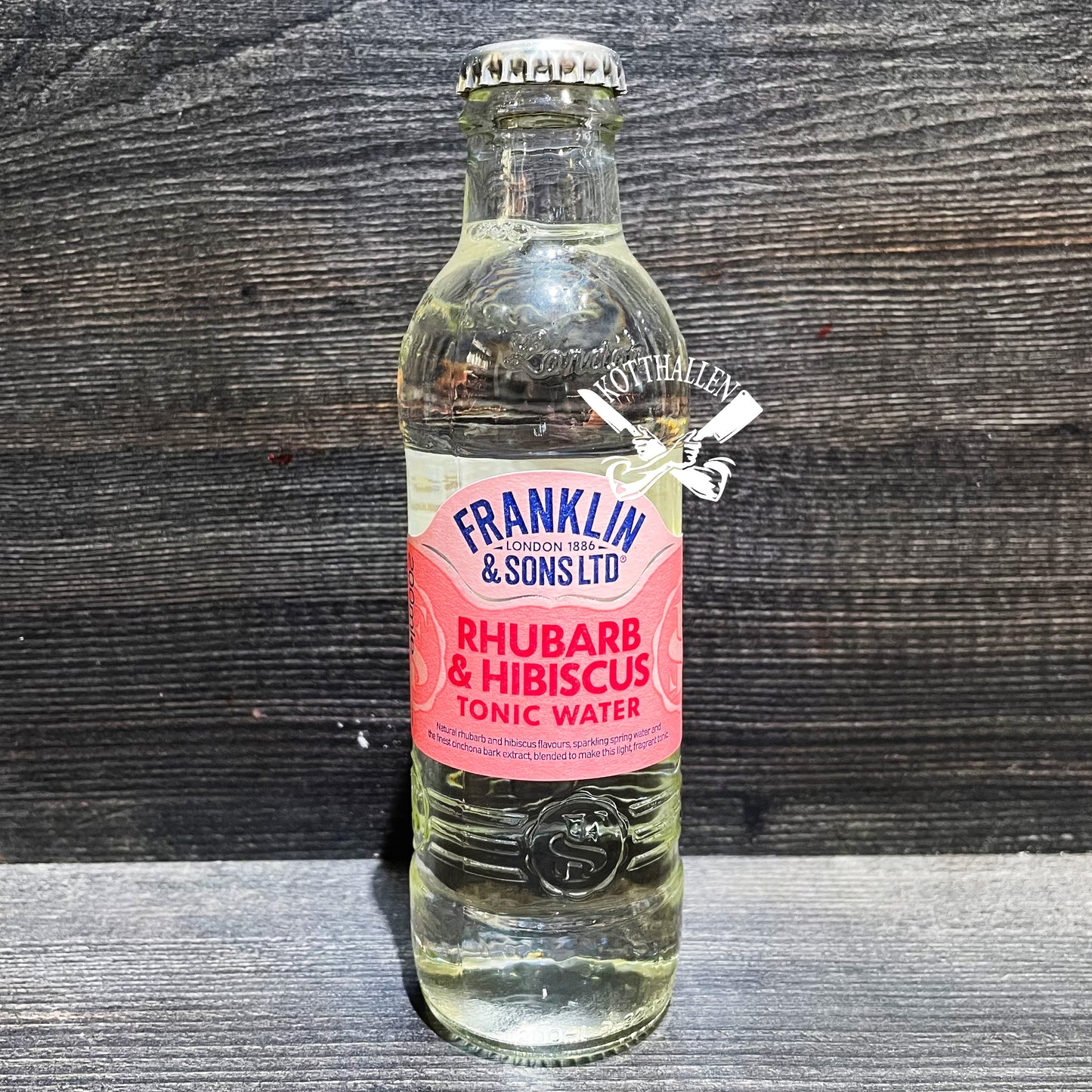 RHUBARB & HIBISCUS TONIC WATER, FRANKLIN & SONS