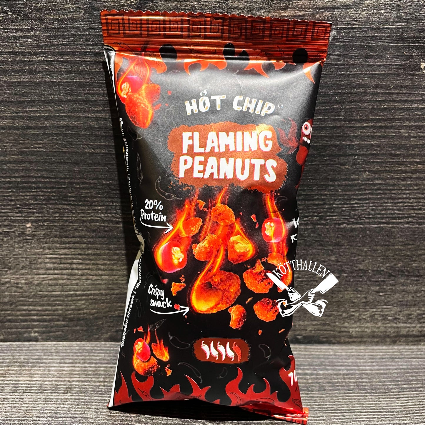 FLAMING PEANUTS, HOT CHIP