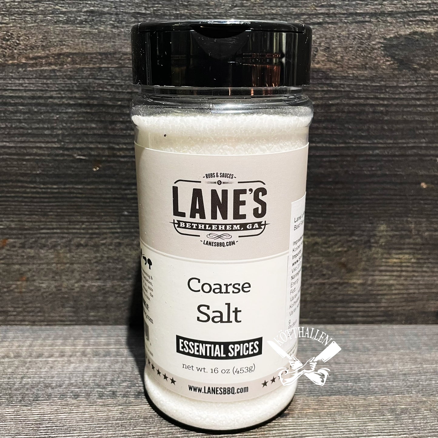 COARSE SALT, LANE'S RUBS