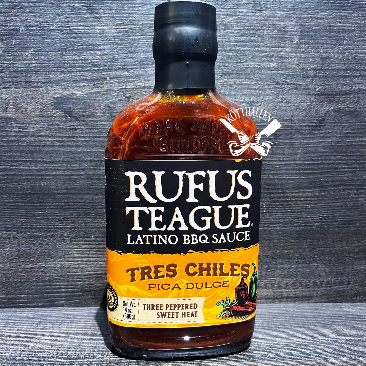 TRES CHILES BBQ SAUCE, RUFUS TEAGUE